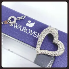SWAROVSKI　スワロフスキー　ネックレス　ハート　シルバー　ラインストーン