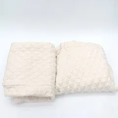 ◇ ⊇ mysty woman ミスティウーマン キルティング ロング S セットアップ サイズF ベージュ系 レディース E  【1502180056772】