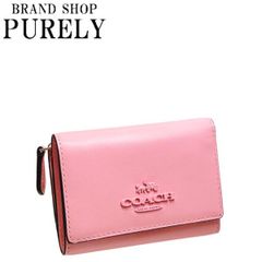 コーチ 財布 レディース COACH 折り財布 レザー マイクロ ウォレット CP260 SVVDT フラワーピンク
