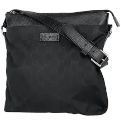 グッチ GUCCI GG柄 ショルダーバッグ 斜め掛け ショルダーバッグ ナイロン ブラック 510342 レディース 【中古】