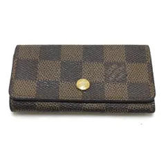 $$ LOUIS VUITTON ルイヴィトン キーケース ダミエ ミュルティクレ4 イニシャル有 N62631