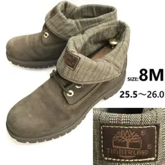 ティンバーランド/Timberland★ロールトップ/本革/レザー/ワークブーツ【size:8/25.5-26.0/茶系/brown】Leather/Boots/shoes◆bZ-204