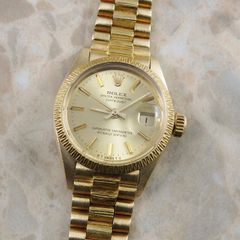 ロレックス オイスターパーペチュアル デイトジャスト 6927 レディース 18KYG 金無垢ブレス Cal.2030 1972年 ヴィンテージ アンティーク時計