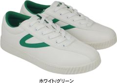トレトン スニーカー メンズ 黒 ブラック ホワイト 白 グリーン 紺 おしゃれ ブランド 軽量 軽い シューズ テニス TRETORN ヒモ ひも 紐 履きやすい tatms1751 ホワイト/グリーン 25.0cm