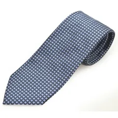 Zegna ゼニア ネクタイ メンズ スクエア柄シルクネクタイ(サイズ剣幅8cm)eez24s008 Z7D02TA7-BL3 BLUEのサムネイル