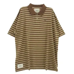 WTAPS ダブルタップス 20SS 201ATDT-CSM36 VASQUE POLO SS 02 SHIRT バスク ボーダー 半袖 ポロシャツ ブラウン系 01【新古品】【未使用】【中古】のサムネイル