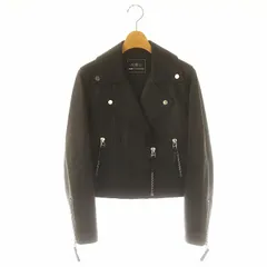グレースコンチネンタル GRACE CONTINENTAL 24AW ラムレザーライダースジャケット 36 黒 ブラック /MF ■OSのサムネイル