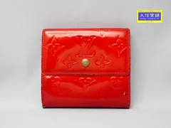 ルイヴィトン　ヴェルニ　wホック　折り財布　ネイビー ルイヴィトン ヴェルニ wホック 折り財布 ネイビー