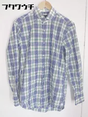 ◇ ◎ B:MING by BEAMS ビーミング by ビームス チェック 長袖 シャツ サイズM ホワイト グリーン ブルー メンズ 【中古】 【1002800498260】