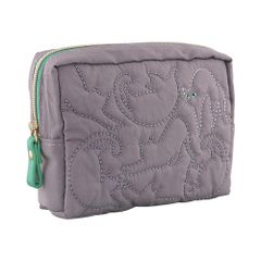 ボックスポーチ ネコ×キルティング GPO0368-PU（パープル）