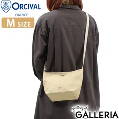 オーシバル ショルダーバッグ レディース 軽量 軽い ORCIVAL 斜めがけ 小さめ 布 コットン キャンバス SHOULDER POUCH MEDIUM OR-H0074LCV LTBEIGE