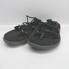 ◇ ⊂ Teva テバ ストラップ付きサンダル サイズ24.0 ブラック系 レディース E 【1503060037294】