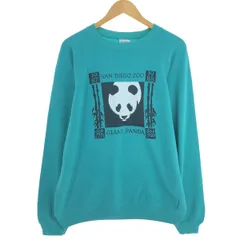 古着 80年代 ヘインズ Hanes 青タグ パンダ柄 アニマル スウェットシャツ トレーナー USA製 メンズXL相当 ヴィンテージ/eaa502358