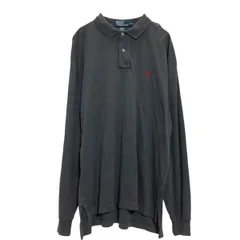 Polo Ralph Lauren 長袖ポロシャツ L グレー ポロラルフローレン ワンポイントロゴ ロンT 古着卸 アメリカ仕入 a701-5711
