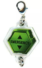 [중고] 열쇠 고리 EMERGENCY (녹색) [에반게리온 연결 아크릴 매력 컬렉션]