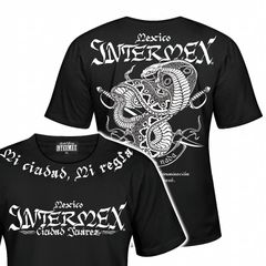 半袖 Tシャツ コブラ柄 服 INTERMEX インターメックス itm-087 黒 白 ギャング バイカー ライダース バイク乗り B系 HIPHOP系 チカーノ メンズ ファッション ヤクザ ヤンキー オラオラ系 派手