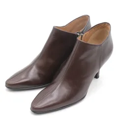 トラサルディ ブーツ ポインテッドトゥ シューズ ブランド 靴 日本製 レディース 21.5サイズ ブラウン TRUSSARDI 【中古】