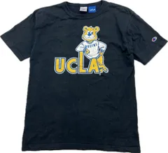 Champion ☆ チャンピオン USA製 T1011 UCLA カレッジ プリント ネイビー 半袖 Tシャツ M 春夏 アメカジ スポーツ ストリート 古着■CK209