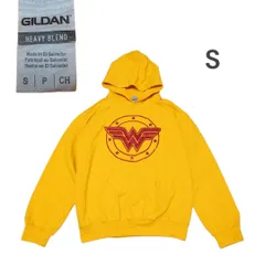 ギルダン古着パーカースウェットSイエロー　swh0946