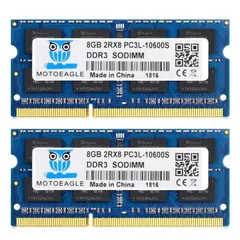 DDR3 8GB 2枚組 計16GBノート用1333 PC3L-10600 新品