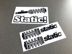 Istatic） usdmjdm ステッカー お得3枚セット 中サイズ アメ車生足車高短《カラー選択可》送料無料