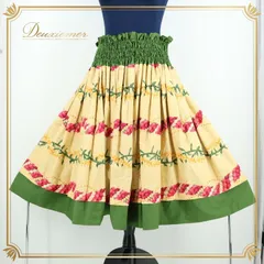 フラダンス 衣装 パウスカート オレンジ系 フラ ダンス ダブル ハワイアン 花柄 明るい 緑 アロハ 華やか ハワイアンプリント かわいい スカート ふんわり ピンク系 グリーン系