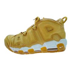 NIKE ナイキ AA4060 200 AIR MORE UPTEMPO 96 PREMIUM FLAX エアモアアップテンポ96 プレミアム フラックス ハイカット スニーカー ライトブラウン系 27.0cm【中古】