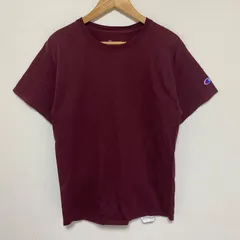 (^w^)b Champion  チャンピオン 半袖 Tシャツ  プル スポーツ アメカジ エンジ ワイン バーガンディー ロゴ 刺繍 定番  AUTHENTIC ATHLETIC WEAR コットン 綿 古着  デイリー 部屋着 ストリート メンズ サイズM
