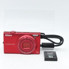 【良品】NikonデジタルカメラCOOLPIX S6100 スーパーレッド S6100RD