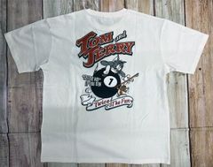No.38.TOM and JERRY/トムジェリ/ワイドシルエット刺繍Tシャツ/オフホワイト/Lサイズ/新品未使用/サンプル品