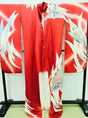 ◇KWF020 振袖 正絹 古着 結婚式 卒業式 成人式 初詣