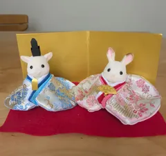 シルバニア　豪華金襴生地の雛人形の衣装