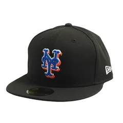 [即納] NEW ERA ニューエラ キャップ 59FIFTY 5950 フィッテッド ニューヨーク・メッツ ブラック 黒 NYMETS ACPERF ALT2 2022 USモデル メンズ レディース MLB公式 帽子 ハット