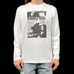 オリジナル ロンT キューブリック監督 訃報 ニュース 時計じかけのオレンジ ロンT 長袖 Tシャツ S M L XL タイト ジャスト 大きい ビッグ オーバーサイズ メンズ レディース ユニセックス ピンククリーム