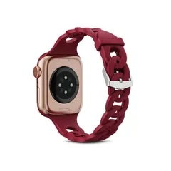 [42/44/45/49mm/ワインレッド]Apple Watch バンド