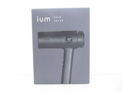 【送料無料】★新品未開封★ium イウム　ヘアドライヤー IUM-HD-K　マイナスイオン　ブラック　［754-331-1200_0425］