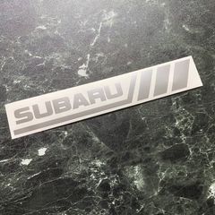 在庫処分セール シルバー SUBARUデコライン風カッティングステッカー スバル 昴