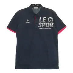 サイズ：M LECOQ GOLF ルコックゴルフ  半袖ポロシャツ  ネイビー系 [240101201614]# ゴルフウェア メンズ