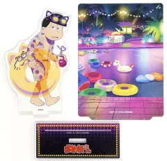 【中古】アクリルスタンド・アクリルパネル 一松(第5弾) 背景付きアクリルスタンド 「おそ松さんのWEBくじ 第10弾 WEBくじ Anniversary Select 一松BOX」 B-4賞