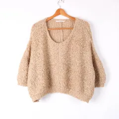 ケイ・ビイ・エフ アーバンリサーチ ニット 長袖 ラウンドネック トップス M相当 レディース oneサイズ ブラウン KBF 【中古】