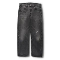 古着 90年代 リーバイス Levi's 501-0660 ペイント ブラックデニム ストレートデニムパンツ USA製 メンズw32相当 ヴィンテージ/evb029716