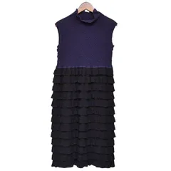 me ISSEY MIYAKE　ミーイッセイミヤケ　2000AW　Archive　シフォンノースリーブフリルワンピース　アーカイヴ　ヴィンテージ　MI04FH493　8054000201693