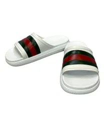 GUCCI★ラバーメンズ スライドサンダル☆メンズ GUCCI グッチ メンズ サンダル スライドサンダル グリーン