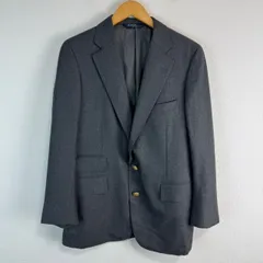 POLO by RALPH LAUREN ポロラルフローレン ダークグレー テーラードジャケット 3つボタン シンプル メンズ 古着