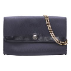 クリスチャンディオール Christian Dior ハニカム柄 チェーンショルダーバッグ ブラック PVC レディース 女性 【中古】