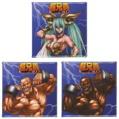 【中古】バッジ・ビンズ 集合 バストアップ スクエア缶バッジセット 「Switchソフト 超兄貴COLLECTION」 とらのあな購入特典