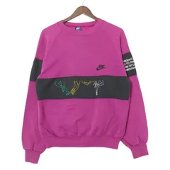 80年代 NIKE ナイキ スウェット スポーツ 紺タグ ピンク (メンズ L) 中古 古着 A3691