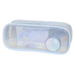 クリアペンポーチ文具ギフトセット 文房具セット ペンケース メモ マスキングテープ ブルー