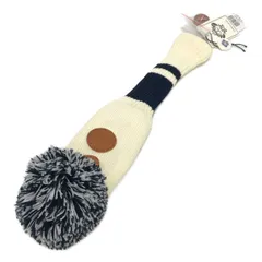未使用品 オロビアンコ Orobianco ヘッドカバー ホワイト 白 ニットヘッドカバー フェアウェイ用 ボンボンのサムネイル