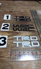 TRD WRC ステッカー　2個セット　スバルなどに　反射シルバー　ワンセットお選び下さい